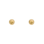 Elements Gold Small Textured Ball Stud Earrings