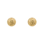 Elements Gold Textured Ball Stud Earrings
