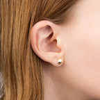 Elements Gold Hexagon Stud Earrings