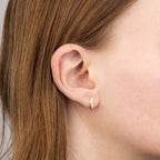 Elements Gold Feather Stud Earrings