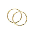 Elements Gold 10mm Hoop Earrings