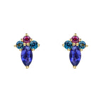 Elements Gold Barcelona Cluster Stud Earrings