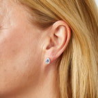 Elements Gold Pear Fancy Cut Topaz Stud Earrings