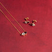 Elements Gold Toi et Moi Heart Necklace