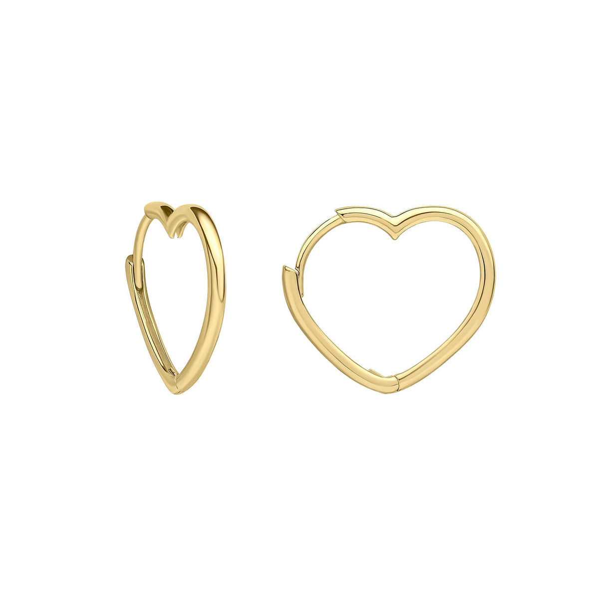 Pendientes de aro Elements Gold Corazón Abierto