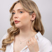 Elements Gold Semi-Precious Earrings with Diamond Surround