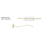 Elements Gold Venetian Box Chain 41cm-46cm