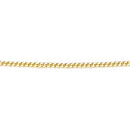 Elements Gold 0.8mm Diamond Cut Curb Chain 41cm-46cm