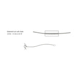 Elements Gold 0.8mm Diamond Cut Curb Chain 41cm-46cm