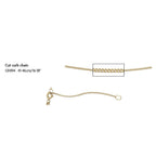 Elements Gold 1mm Curb Chain