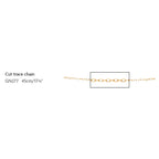 Elements Gold 0.8mm Cut Trace Chain 45cm