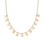Elements Gold Multi Disc Necklace