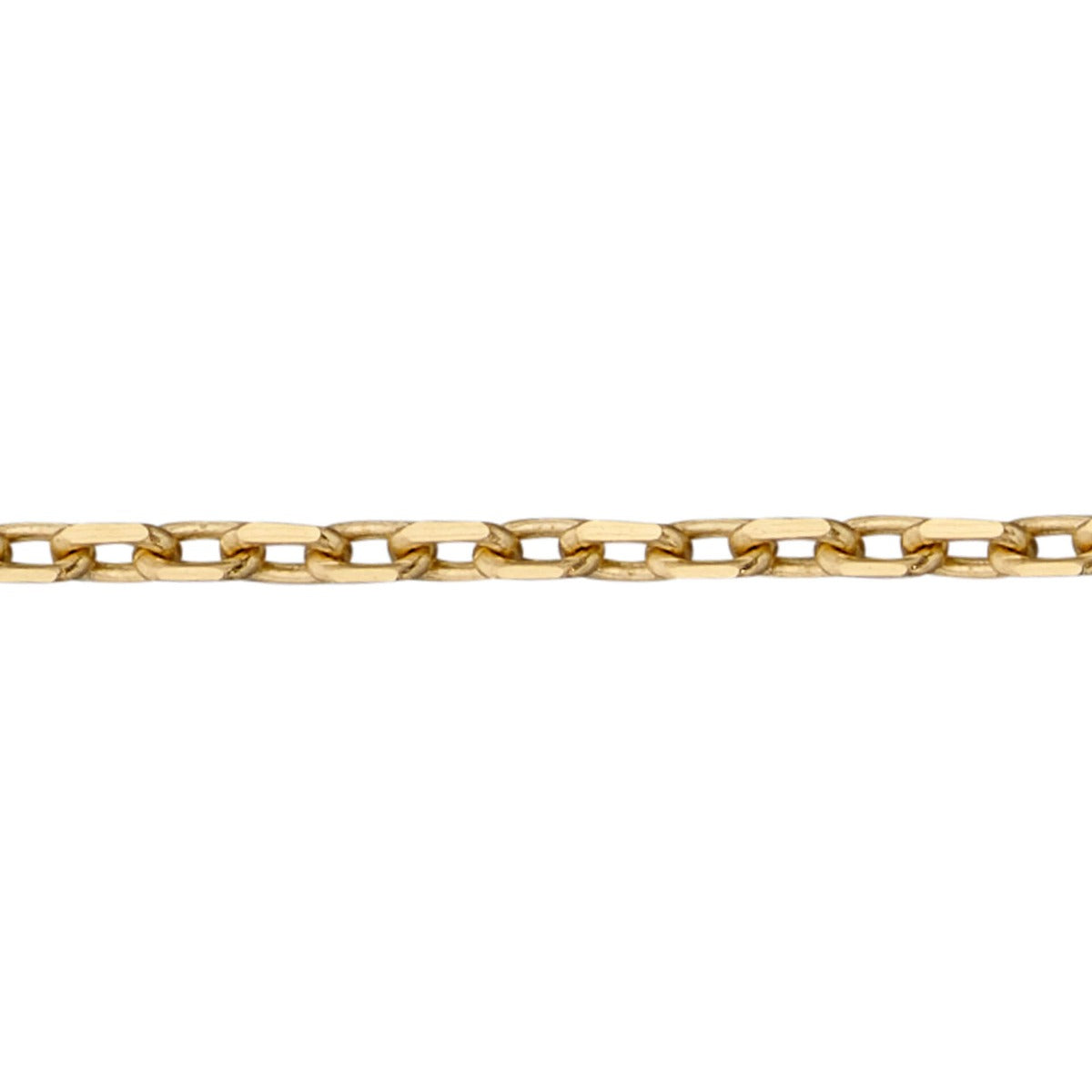Elements Gold 0.7mm Diamond Cut Trace Chain 56cm-61cm