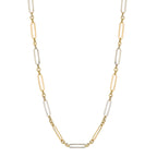 Elements Gold Elongated Link Chain Necklace