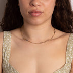 Elements Gold Elongated Link Chain Necklace