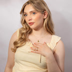 Elements Gold Fine Ball Station Chain Necklace