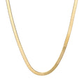 Elements Gold Herringbone Chain Necklace