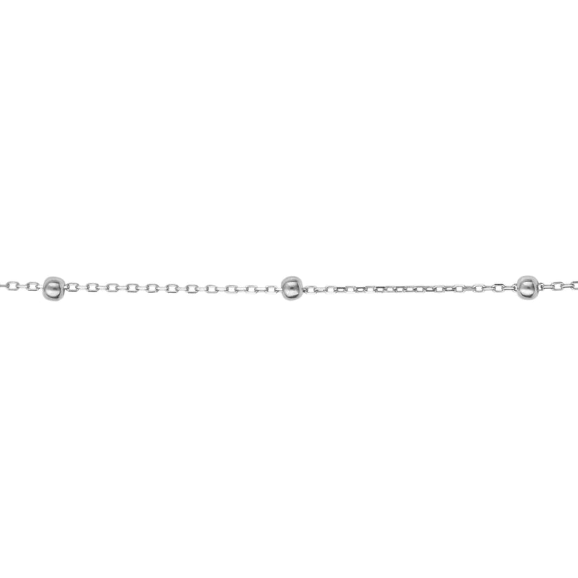Elements Gold Fine Ball Station Chain Necklace