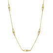 Elements Gold U Shape Link Station Necklace