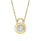 Elements Gold Bezel Set Necklace