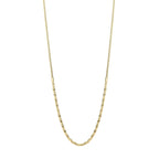 Elements Gold Diamond Cut Bead Bar Necklace