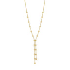 Elements Gold Ball Chain Lariat Necklace