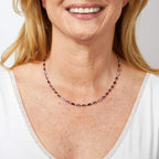 Elements Gold Semi-Precious Navette Necklace