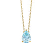 Collar de topacio Elements Gold con corte elegante en forma de pera