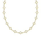 Elements Gold Quatrefoil Station Necklace