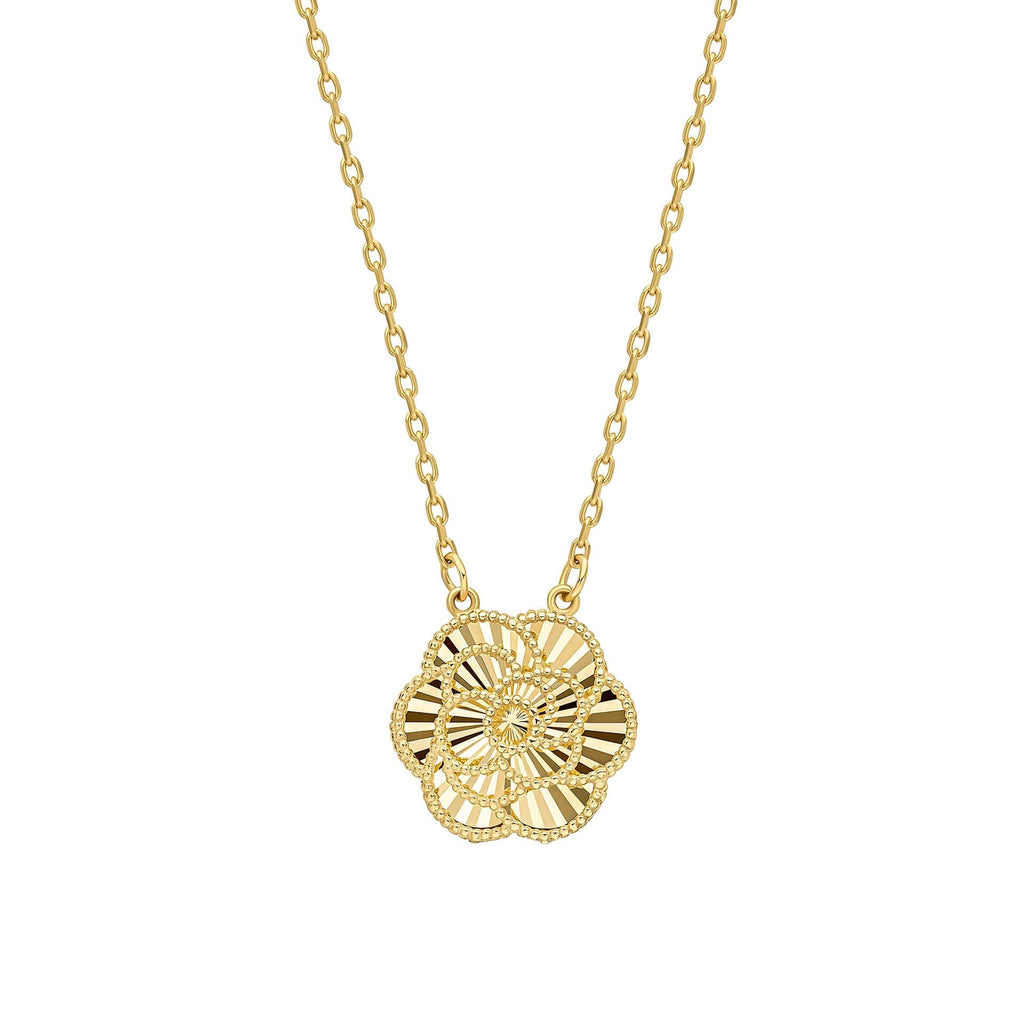 Elements Gold English Rose Necklace