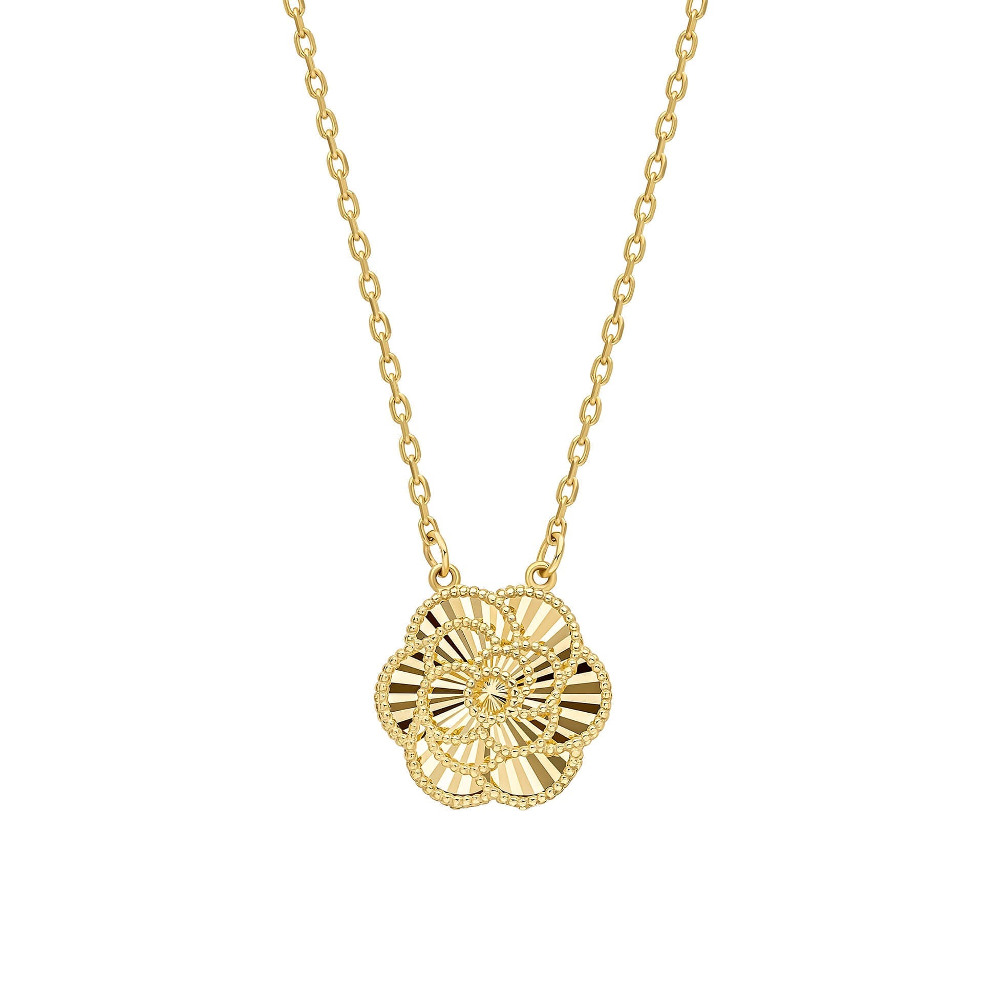 Elements Gold English Rose Necklace