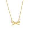 Elements Gold Rope Bow Necklace
