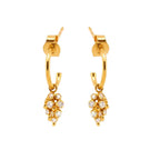 Gold Lyra Hoop Earrings