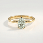 Anillo de oro o plata con peras de amatista - Zinnia