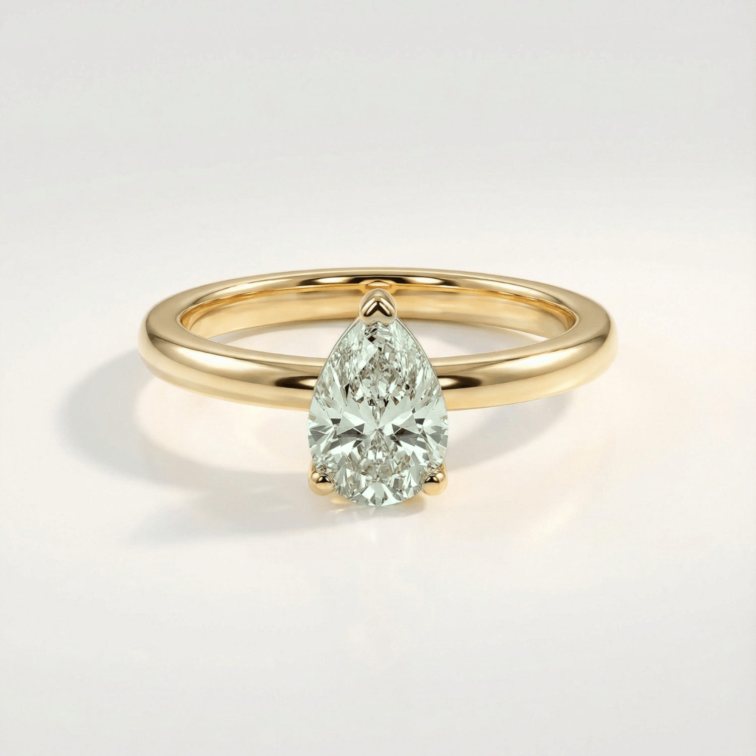 Anillo de oro o plata con peras de amatista - Zinnia