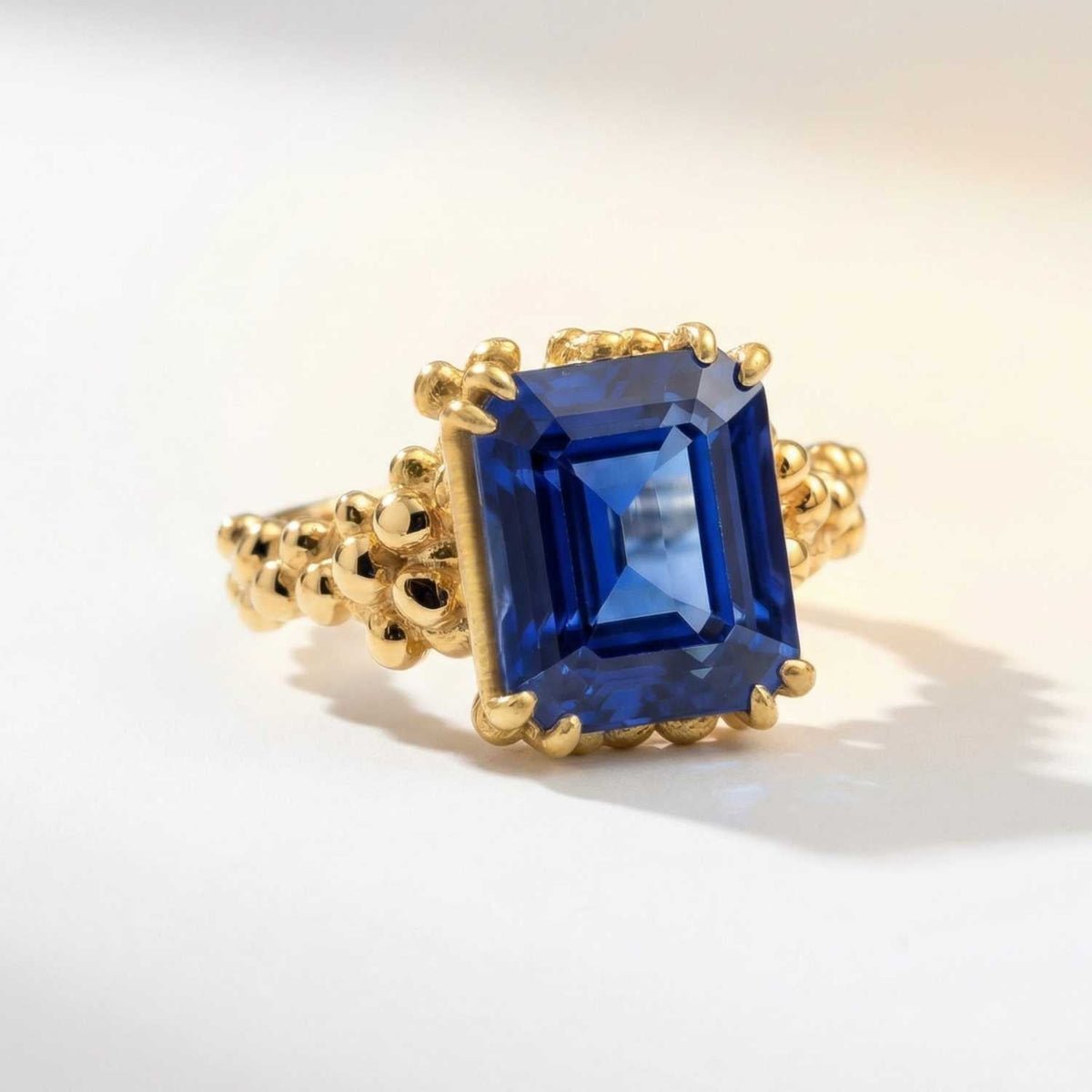 Gold Sapphire Ring - Layla
