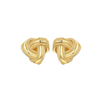 Gold twist earrings