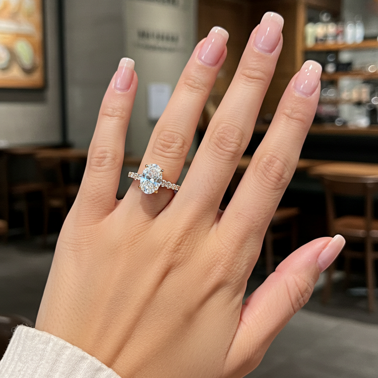 Jas 18k Gold Solitaire Ring