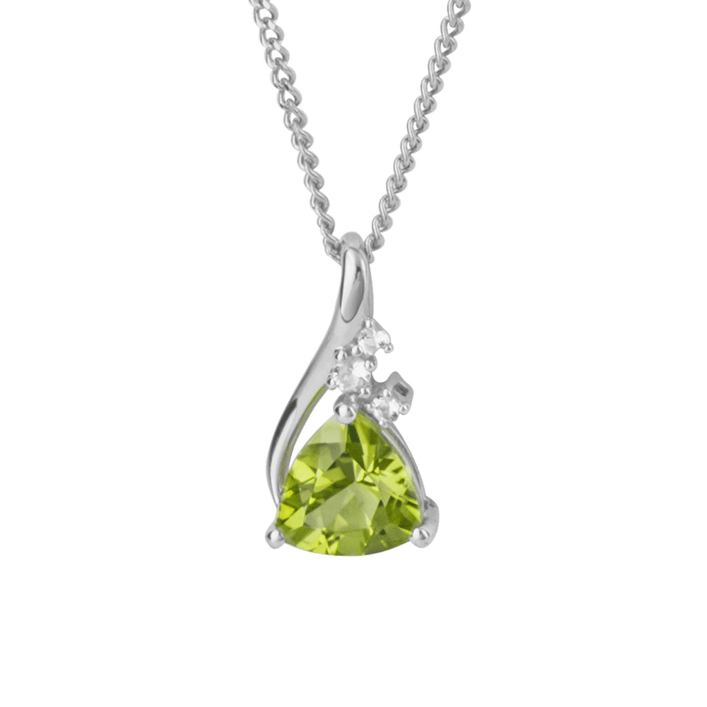 Elements Gold Trillion Semi-Precious Pendant