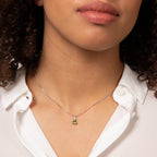 Elements Gold Trillion Semi-Precious Pendant