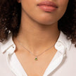 Elements Gold Trillion Semi-Precious Pendant