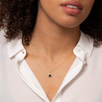 Elements Gold Trillion Semi-Precious Pendant