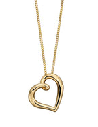 Elements Gold Organic Heart Pendant