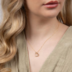 Elements Gold Organic Heart Pendant