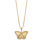 Elements Gold Butterfly Pendant