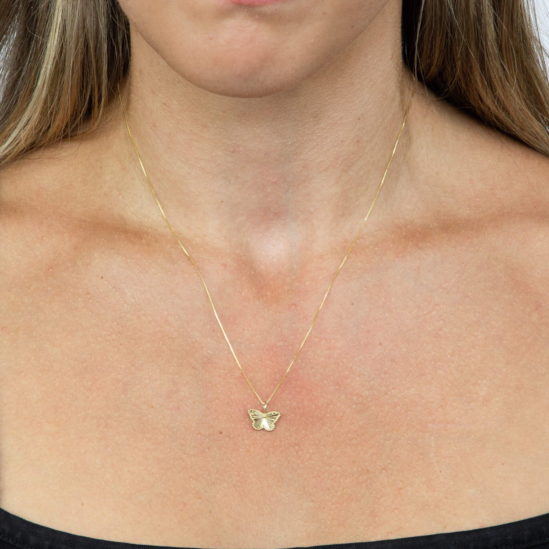 Elements Gold Butterfly Pendant