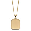 Elements Gold Rectangular Dog Tag Pendant