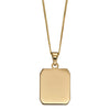 Elements Gold Rectangular Dog Tag Pendant