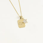 Elements Gold Star Pendant with Diamonds