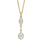 Elements Gold Freshwater Pearl Tier Drop Pendant